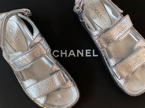 chanel backless dad sandal|Chanel velcro sandals 2020 price.